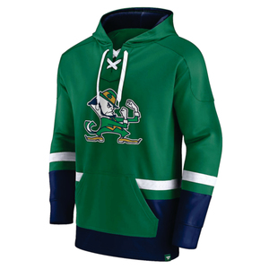 New Design in Stock Men's '47 Kelly Green Philadelphia Eagles Double Header Blitz Throwback Cornerback Pullover Hoodie - Product Image 2