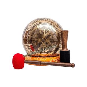 Cuenco Tibetano Grande de Metal, Hecho a Mano en Latón con Técnica de Fundición y Estilo Feng Shui para Sanación de Chakras y Yoga - Product Image 2