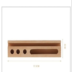 17.5cm Wooden Crafts <b>Pen</b> Holder Desktop Decoration Wooden Products Creative Mobile Phone Holder - Product Image 4