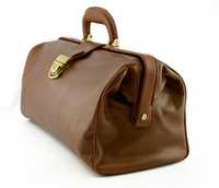 Petit sac médical en cuir véritable de grande capacité de qualité supérieure Sac à main de docteur en cuir imperméable de conception traditionnelle