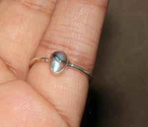 Bague en pierre précieuse Labradorite Bague en argent sterling 925 faite à la main Solitaire Jewelry Gift Ring For Women Or Her - Product Image 4