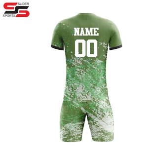 2025 uniforme de football à séchage rapide respirant en gros en Stock uniforme de football personnalisé en polyester multicolore - Product Image 2