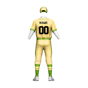 Ensembles d'uniformes de baseball personnalisés de qualité supérieure, respirants, à séchage rapide, imprimés par sublimation, 100% polyester, manches longues - Product Image 4