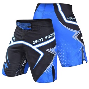 Custom Printed Polyester/Cotton Loose Fit Boxing <b>Shorts</b> for MMA <b>Grappling</b> and Fighting - Product Image 1