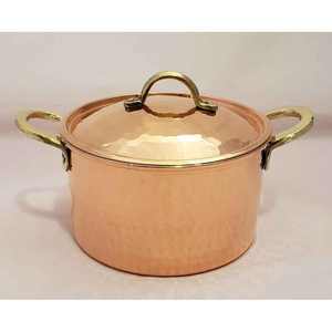 Plato hecho a mano de alta demanda Cena Minimalista Seguro Cobre puro Utensilios de cocina occidentales Calidad de exportación con alta calidad - Product Image 1