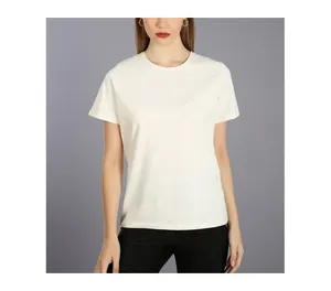 顶级100% 棉210gsm女式超大男女通用可定制空白休闲女式t恤