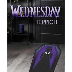 Alfombra interior Wednesday con diseño de ataúd Dark Side - Product Image 2