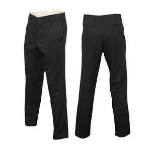 Pantalon de golf pour hommes 100% coton léger couleur unie nouvelle mode plat devant Style taille moyenne décontracté Sports de plein air empilés - Product Image 1