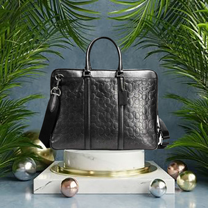 กระเป๋าเอกสารใส่แล็ปท็อปหนังสีน้ำตาล17 "แนววินเทจกระเป๋าคอมพิวเตอร์ใช้ได้ทั้งชายและหญิงที่มีสไตล์เรียบง่าย - Product Image 6