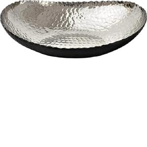 Bol de service de cuisine en métal blanc noir personnalisé, bol de Table à manger décoratif bol de service de Fruits pour la maison - Product Image 1