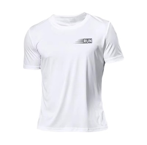 แฟชั่นเรียบง่ายเสื้อยืดกีฬาสีทึบมีตัวอักษรฤดูร้อนลำลองแขนสั้นพิมพ์ลายถ่ายโอนความร้อนใช้ได้กับทุกเพศเป็นมิตรต่อสิ่งแวดล้อม - Product Image 1