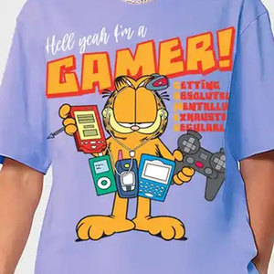 T-shirt imprimé graphique violet pour hommes de grande taille Chemise respirante par tous les temps Porter tous les jours T-shirt à manches courtes - Product Image 6