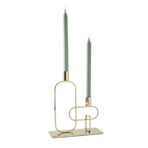 Bougeoir en métal argenté de la plus haute qualité Design fabuleux bougeoir décoratif bougeoir pour fournitures de restaurant d'hôtel - Product Image 2