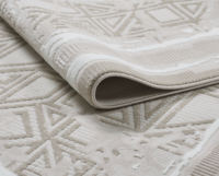 Tapis d'intérieur moderne en polyester super rétractable, tapis turc décoratif fabriqué à la machine pour la maison