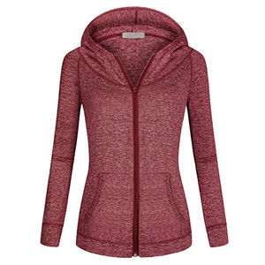 Sudadera con Capucha de Alta Calidad para Mujer, Diseño Estampado Teñido en Prenda, Informal, Sólida, Otoño/Invierno, Ecológica, Resistente al Viento, Personalizable - Product Image 1