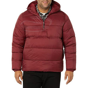 Veste de conception personnalisée OEM manteau d'hiver en duvet avec poche et demi-fermeture éclair veste en duvet du nord pour hommes - Product Image 3