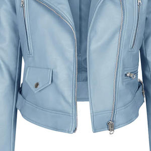 Veste en cuir véritable de qualité supérieure avec un design élégant coutures durables coupe confortable. pour une tenue décontractée ou formelle taille XS - Product Image 5