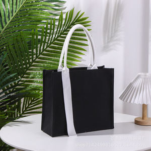 Tùy chỉnh thêu của phụ nữ chịu nhiệt Vải Tote Túi mua sắm mạnh mẽ Túi - Product Image 4