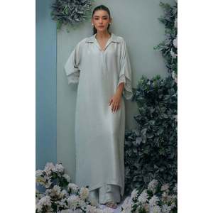 เสื้อเชิ้ตผ้าซาตินอาร์กติกเซจ ป้องกันรอยยับ เอวสูง สำหรับฤดูใบไม้ผลิ - Product Image 1