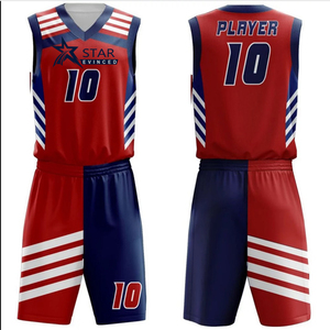 Vêtements de sport fabriqués sur mesure en gros Vêtements de basket-ball pour garçons Maillots de basket-ball réversibles Impression par sublimation colorée - Product Image 1