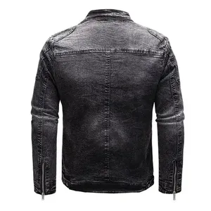 Veste en jean courte à manches longues boutonnée, respirante, pour femme, avec poches, mode OEM, 2025 - Product Image 3