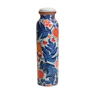 Bouteille à fleurs bleues KGB, design imprimé élégant, vaisselle de qualité supérieure au meilleur prix de gros - Product Image 1