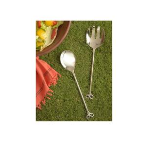 Servidor de ensaladas chapado en oro con mango recubierto negro, nuevo diseño, servidor de ensaladas de metal, precio al por mayor, cubiertos nuevos - Product Image 3