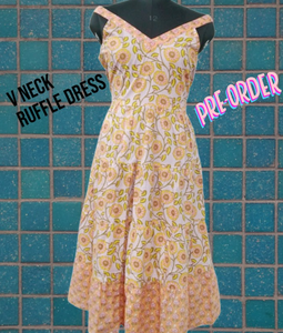 Vestido Casual de Algodón con Estampado Floral, Cuello en V, Estilo Bohemio, Largo hasta el Suelo, Corte en A, Lavable, para Vacaciones de Verano - Product Image 2