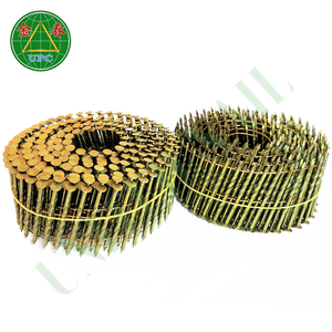 Clavos de bobina intercalados de alambre de 15 grados para fabricación de palés 9000 piezas 1-3/4 "espiral/suave/vástago de anillo de la fábrica de Vietnam - Product Image 3