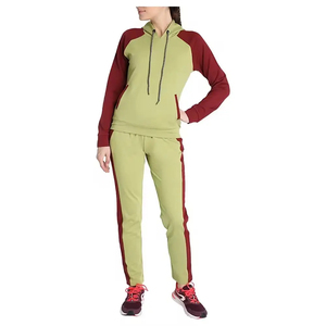 Diseño elegante, chaqueta con cremallera de color personalizada, conjuntos de Jogger de cintura alta, 2 piezas, ropa de calle ajustada informal, chándales para mujer - Product Image 1