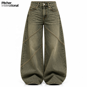 Jeans pour femmes en gros, jeans longs, jeans à jambes larges, fournisseur direct d'usine pour les détaillants de mode américains, en gros - Product Image 5