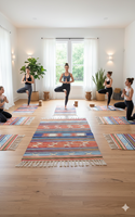 Tapis de sol modernes en coton tissé, faits main, en peluche, épais, lavables en machine, réversibles, à motifs floraux, pour la vente en gros, idéaux pour les voyages et les pique-niques