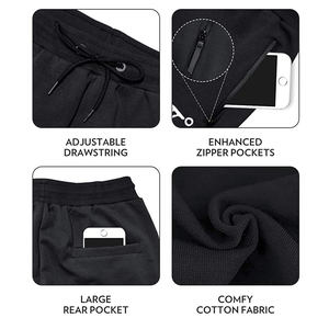 Pantalon de survêtement en soie glacée pour hommes, séchage rapide, entraînement, fitness, poche zippée, sport, respirant - Product Image 4