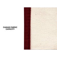 Bolsa de Mano de Lona 100% Algodón Color Borgoña de Alta Calidad, Gran Capacidad, Forma Cuadrada, Color Sólido, Cierre Abierto, para Compras