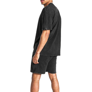 Nouveaux vêtements d'été Streetwear Hip Hop acide ensemble de shorts délavés/prix de gros taille régulière nouveau design ensemble de shorts pour hommes pour hommes - Product Image 2