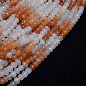 Nueva llegada Bio cuarzo suave Rondelle cuentas negro suelto piedras preciosas hebras 6mm venta al por mayor fabricación de joyería Material de piedra - Product Image 4