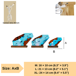 Lámpara de resina personalizada, lámpara de resina de Anime, luz de noche LED, regalo hecho a mano, lámpara de diorama art deco, regalo personalizado, lámpara de epoxi de Anime - Product Image 6