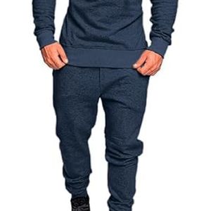 ชุดแทรคสูทสตรีทแวร์ผู้ชาย ผ้าฝ้าย 100% เสื้อฮู้ดดี้และกางเกงขายาวแบบสวม คุณภาพสูง สำหรับผู้ชาย ผ้าฝ้าย 100% - Product Image 2