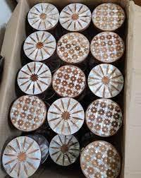 Caja de Regalo de Ramadán, Caja de Madera de Acacia con Incrustaciones de Nácar, Caja para Servir Chocolate, Estilo Árabe, Regalos de Ramadán y Eid - Product Image 3