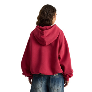 Sweat à capuche brodé pour femme, en molleton de coton épais, coupe oversize, respirant, séchage rapide, écologique, vente en gros, personnalisable - Product Image 2