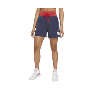 Short de sport Jordan Flight pour femme, couleur : rouge/asphalte, 100 % authentique - Product Image 1