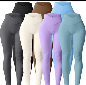 <b>Womens</b> High Elastic Tight-Fit 100% Cotton Pants Yoga <b>Shorts</b> for <b>Women</b>-Customizable Logo Brushed Cycling Sports Leggings Waist - Product Image 3