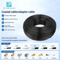 Câble coaxial RG58 robuste, 50 ohms, conducteur en cuivre étamé, double blindage, vente en gros directe usine, câble de communication