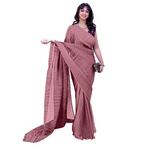 Bollywood indien tendance classique lourd doux noir Rangoli tissu Saree dernière conception indienne pour les filles de fête fabriqué en vente à partir de l'Inde - Product Image 1