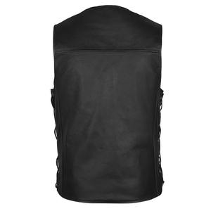 2025 hommes personnalisé de haute qualité en plein air hiver matelassé en cuir gilet respirant Style décontracté avec Logo personnalisé lavé techniques - Product Image 5