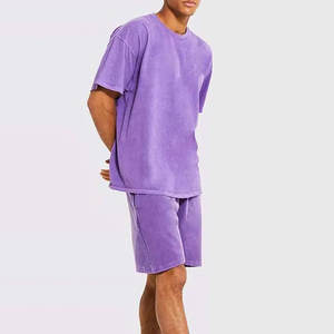 Chándal corto de dos piezas para hombre, ropa deportiva, camiseta de verano, pantalones cortos, conjunto de dos piezas, trajes cortos atléticos de verano para correr - Product Image 1