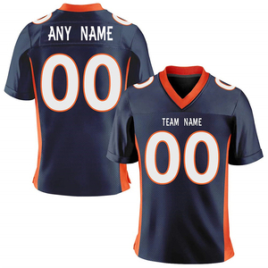 Venta al por mayor barato hombres bordado fútbol americano Jersey Rugby uniforme de alta calidad envío - Product Image 3