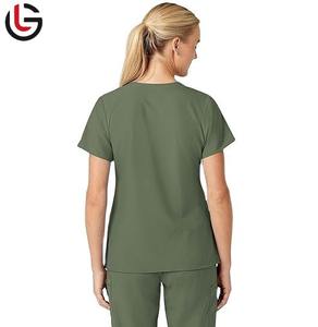 Uniformes de hospital Conjuntos de uniformes de enfermería Tops y pantalones Diseñado OEM Transpirable Personal médico Conjuntos de uniformes a precio barato - Product Image 4