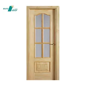 باب داخلي إسباني من مواد صلبة الأكثر مبيعًا بتصميم تقليدي مقاوم للصوت والنار للأجزاء الداخلية بالمنزل