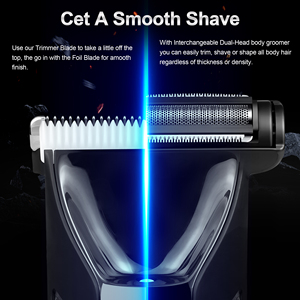 Conduroma 2 en 1 nuevo Kit de aseo corporal eléctrico impermeable con pantalla Led recortadora de pelo corporal afeitadora de barba recortadora de pelo de ingle - Product Image 5